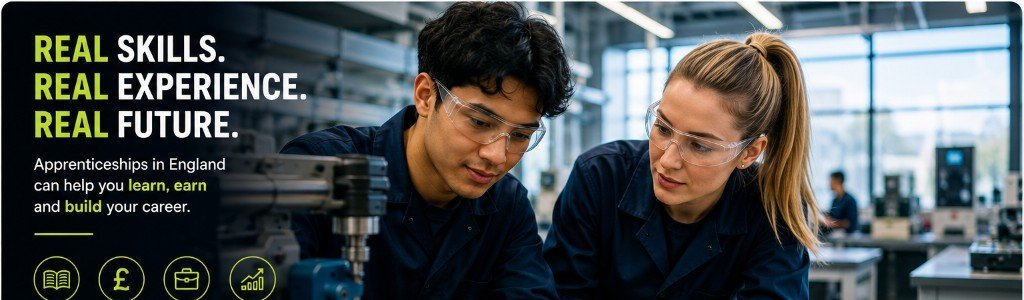 Diverse young adults and career changers collaborating with a mentor in a modern UK workplace training environment